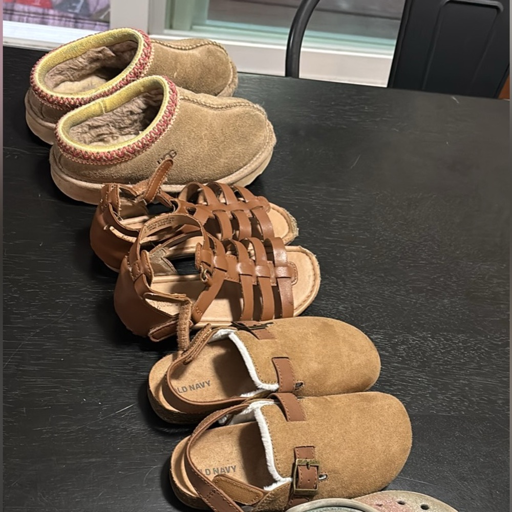 Brown Suede Sandals and Slippers